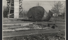 Stacja Błonie - wieża ciśnień, 29 październik 1945 r.
Arch...